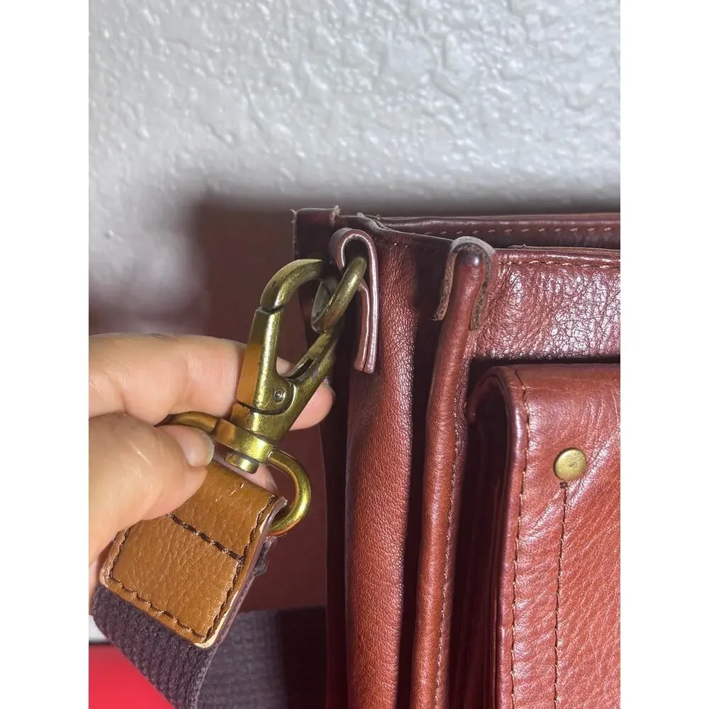 American Leather Company Small Honey Brown Leather Crossbody with Sm wallet